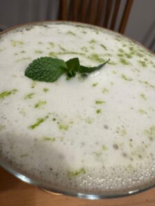 mint gimlet espuma